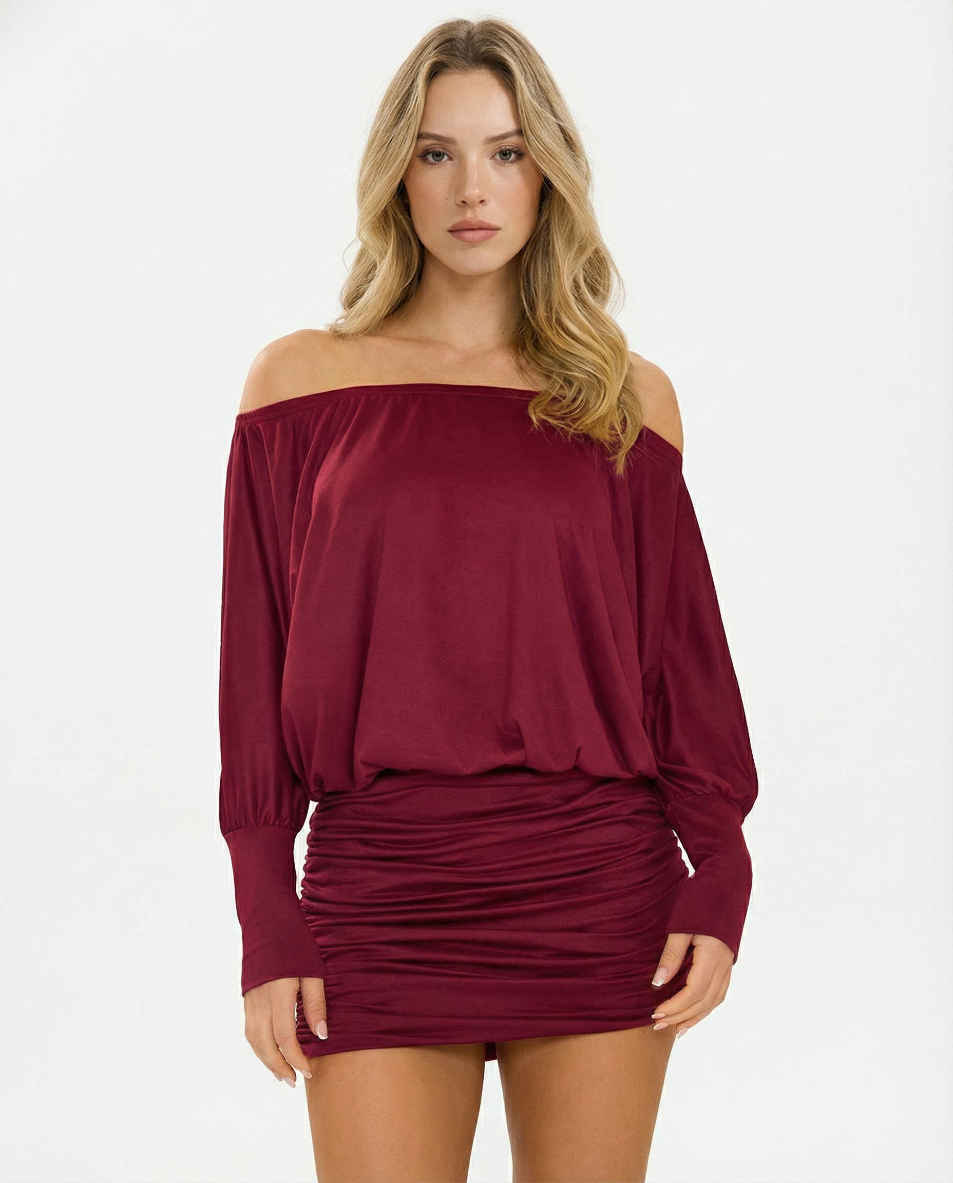De Fashion Club | SOLA Ruched Mini Dress