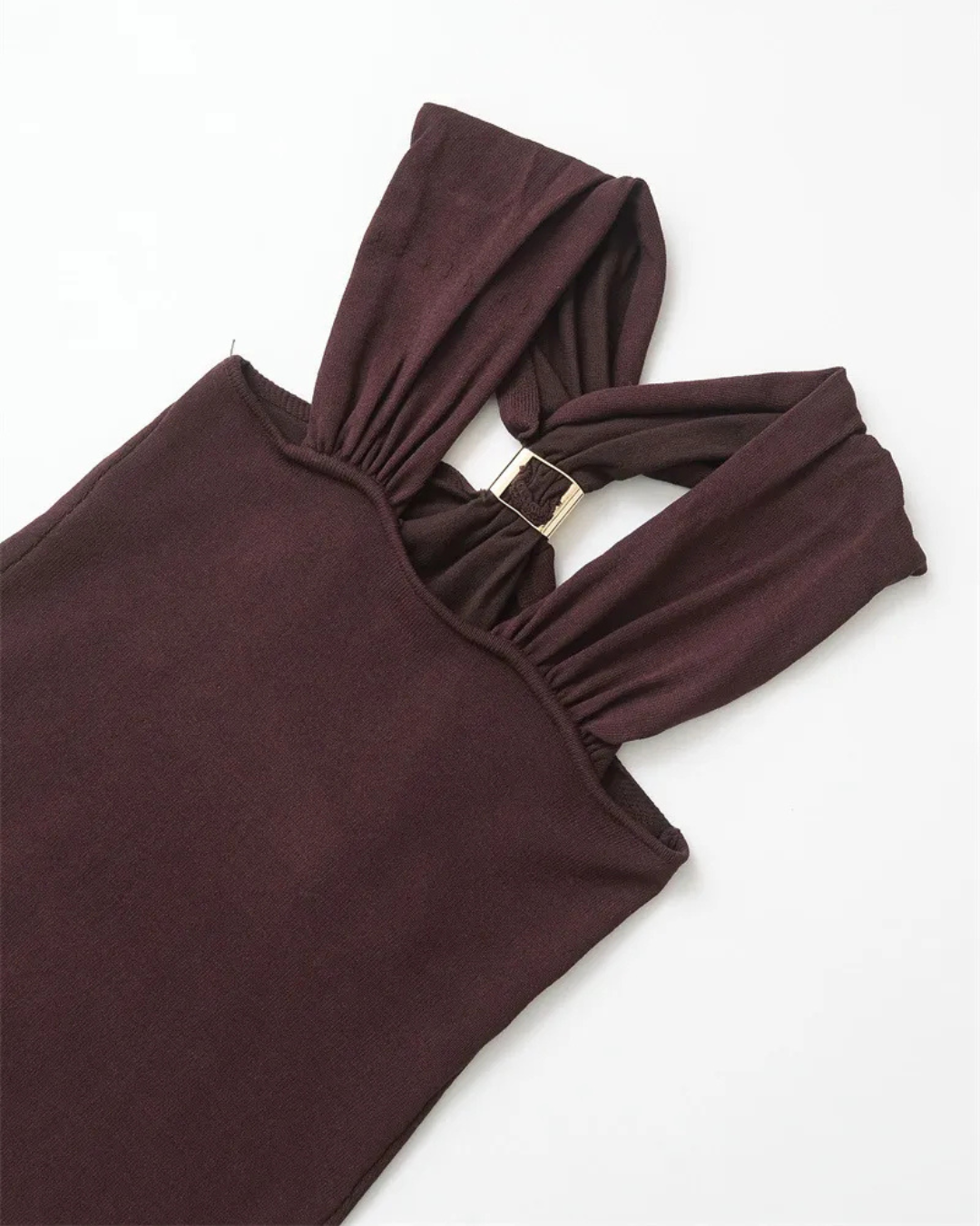 De Fashion Club | Mocha Halter Top