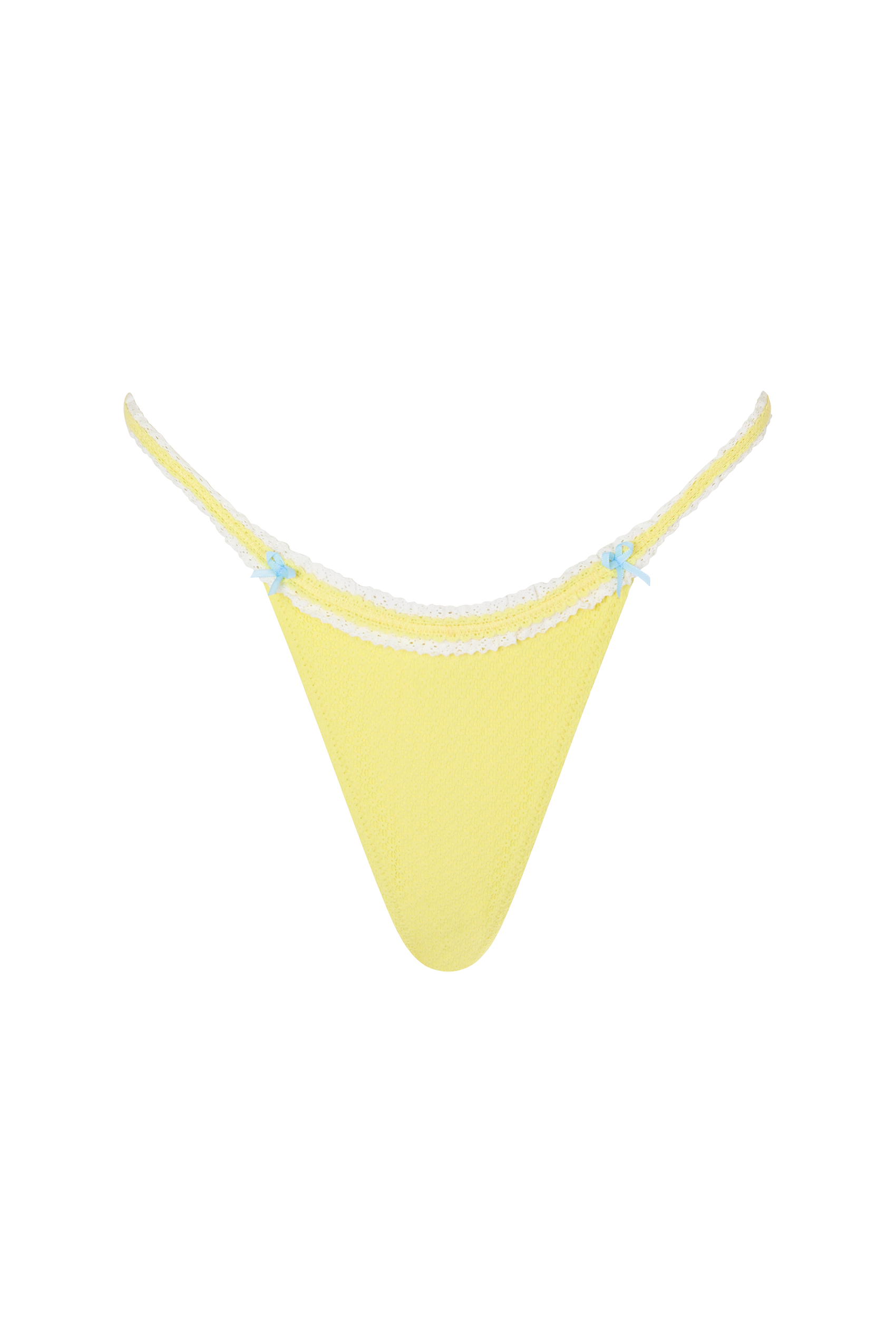 De Fashion Club l Mykonos Bikini Bottom in Limon