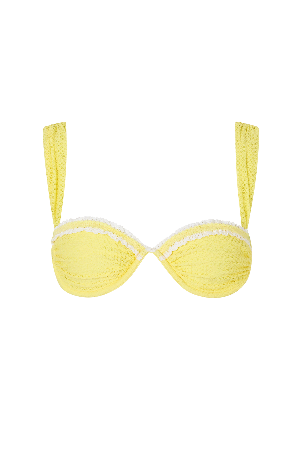 De Fashion Club l Ventura Bikini Top in Limon