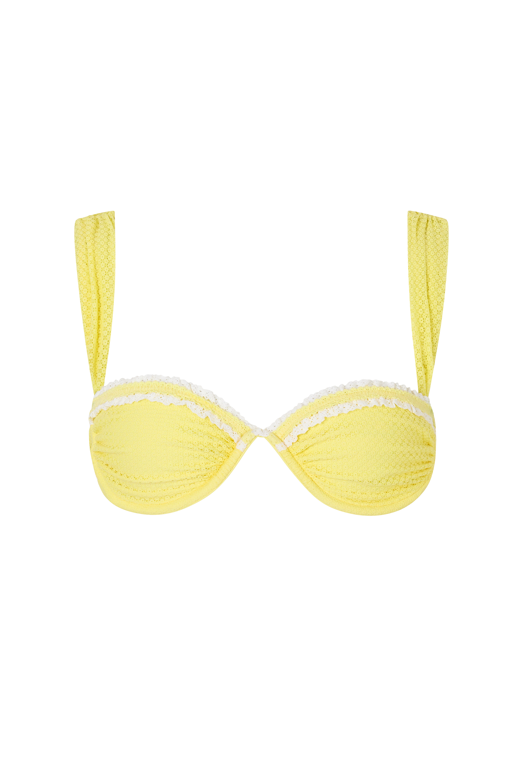 De Fashion Club l Ventura Bikini Top in Limon