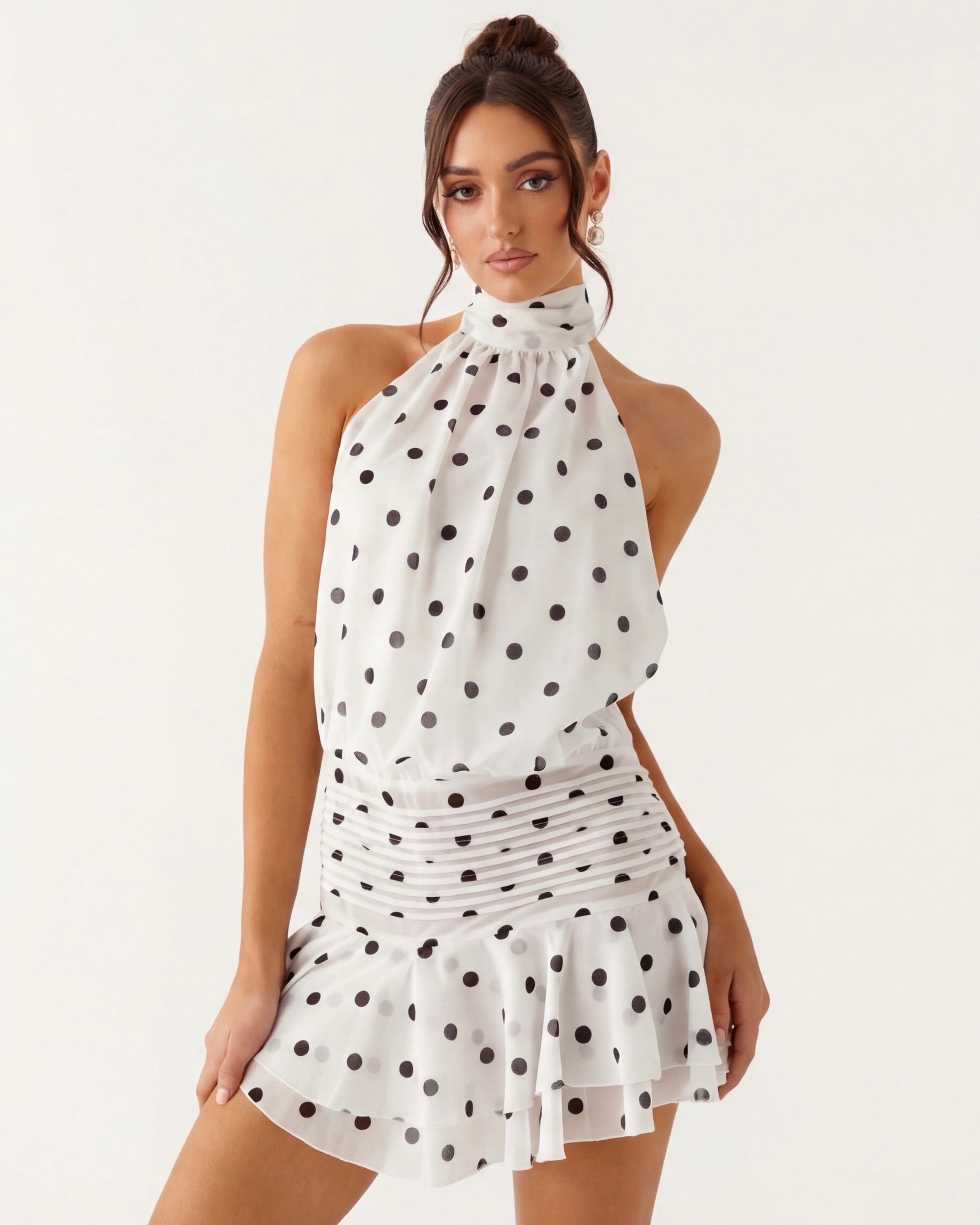 De Fashion Club- Flirt Alert Polka Mini